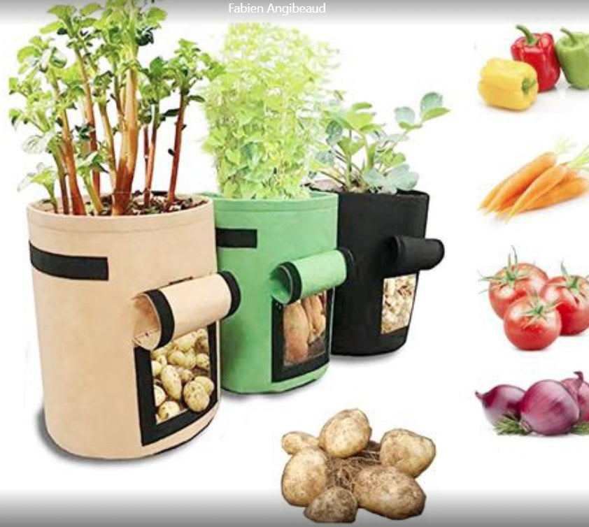 Breathable Vegetable Grow Bag – Potato & Tomato Planting Bag for Garden, Balcony & Home